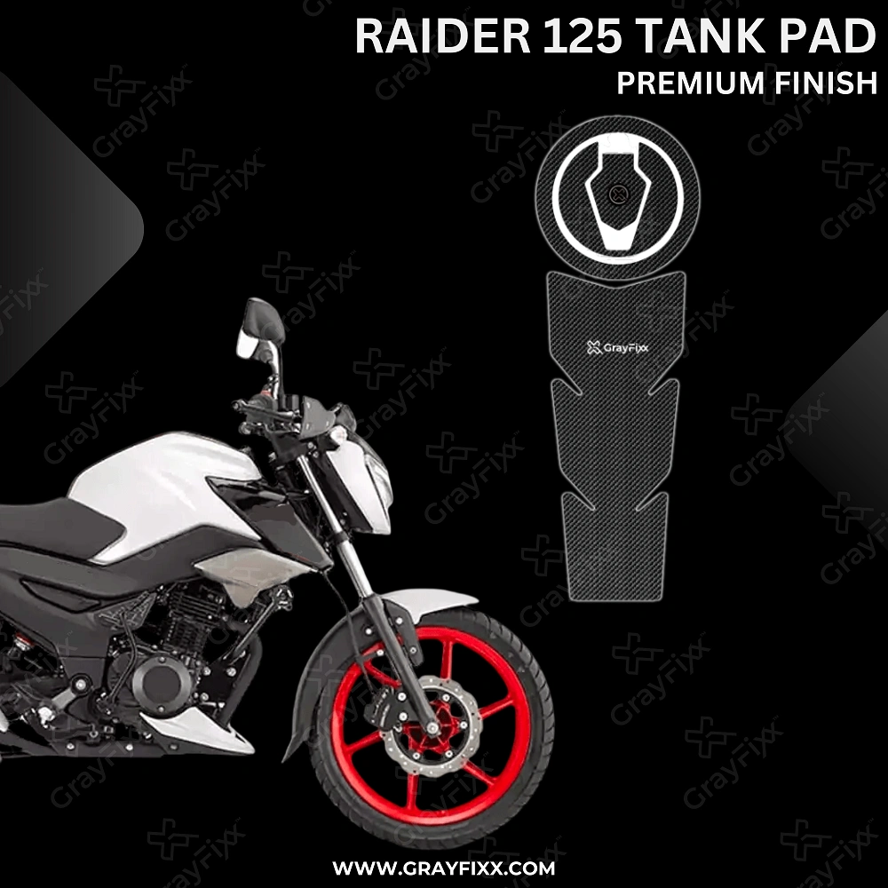 Raider 125 Half Tank Pad | Half Tank Pad Compatible with Raider 125, Waterproof, Premium Finish, Pack of 1